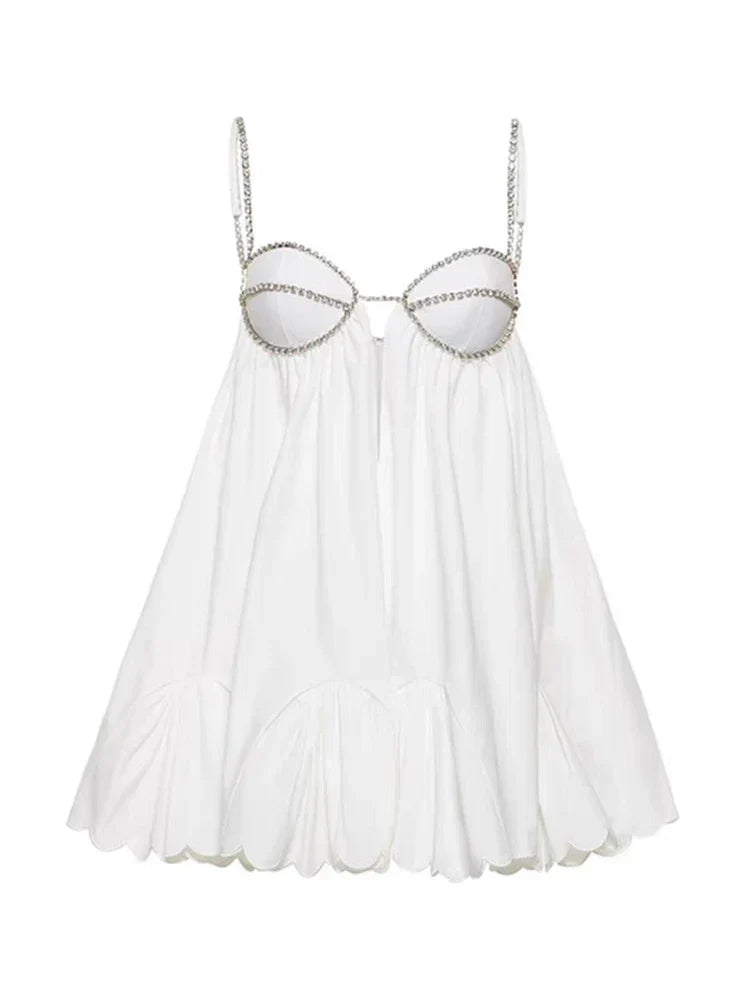 Damen-Minikleid, Blumenmuster, Baumwolle, und Polyester 4