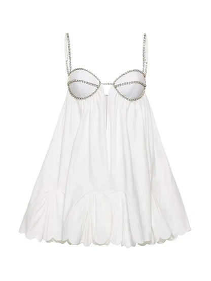 Damen-Minikleid, Blumenmuster, Baumwolle, und Polyester 4