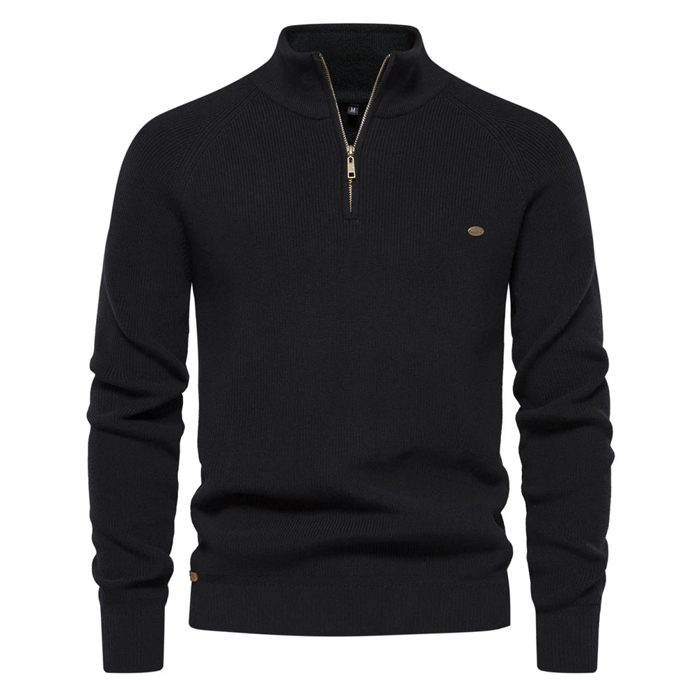 Damen-Pullover, aktiver halber Reißverschluss, Baumwoll-Lycra 8