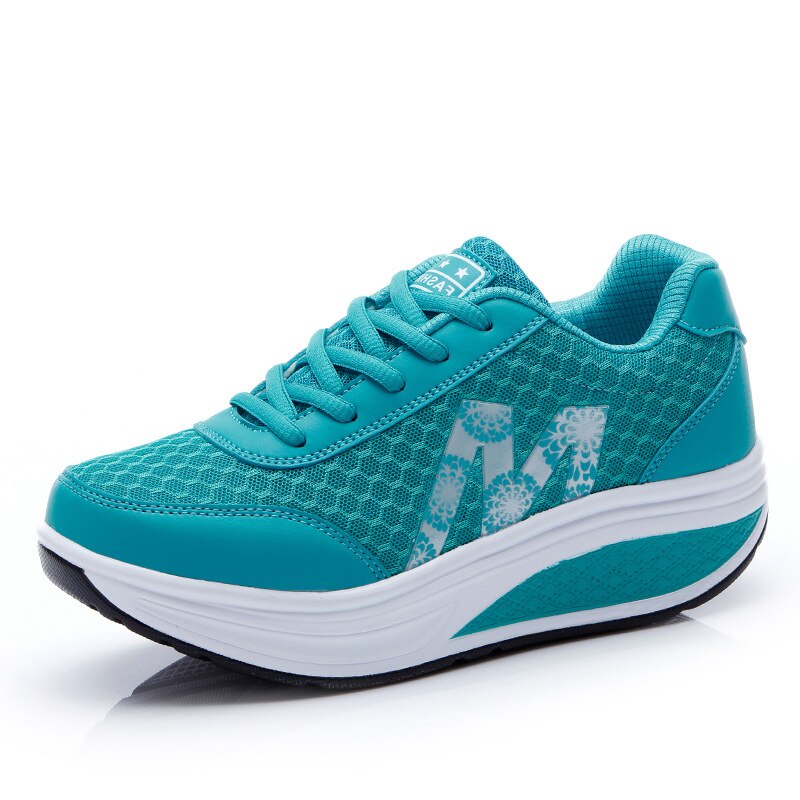 Damen-Keil-Sneakers, Schnürung, synthetisches Leder 10