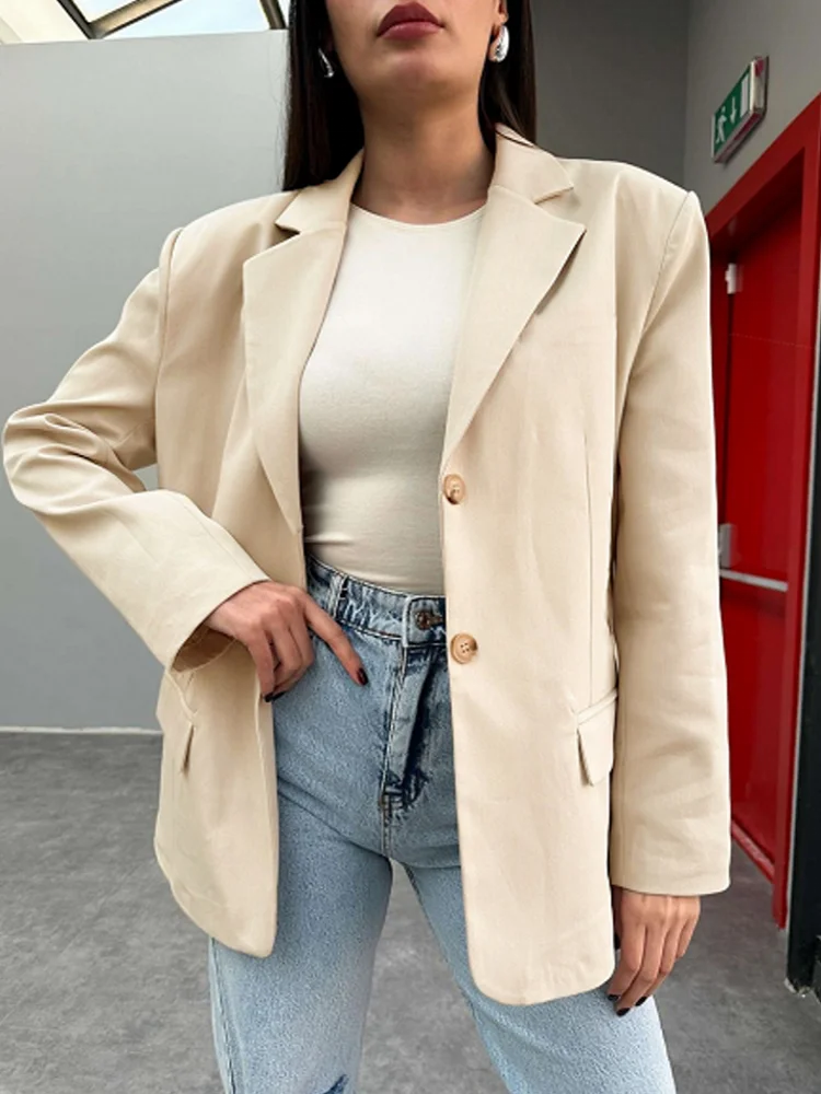 Damen Blazer Taillierte Passform Langlebiger Stoff 1