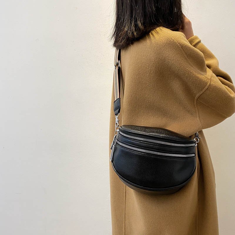 Moderne Damenhandtasche aus Synthetikmaterial – geräumige Umhängetasche für Alltag und Fest, mehrere Farben 5
