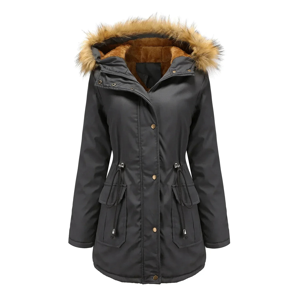 Variant image for Damen Langer Parka Wasserabweisend mit Pelzfutter-1