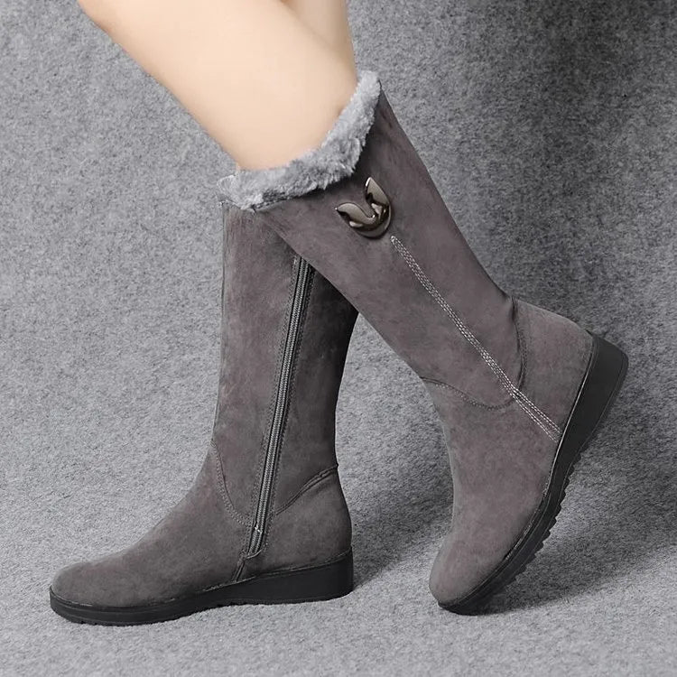 Variant image for Damen-Stiefel, offenes Rückenteil, hochflor, mit Gummisohle-8