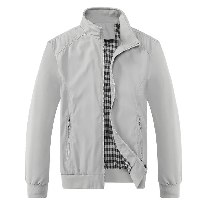 Herren-Herbstjacke, wasserabweisendes Material, mit weichem Futter-1