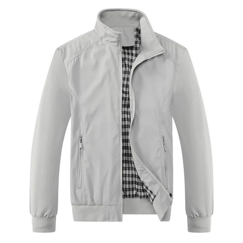 Herren-Herbstjacke, wasserabweisendes Material, mit weichem Futter-1