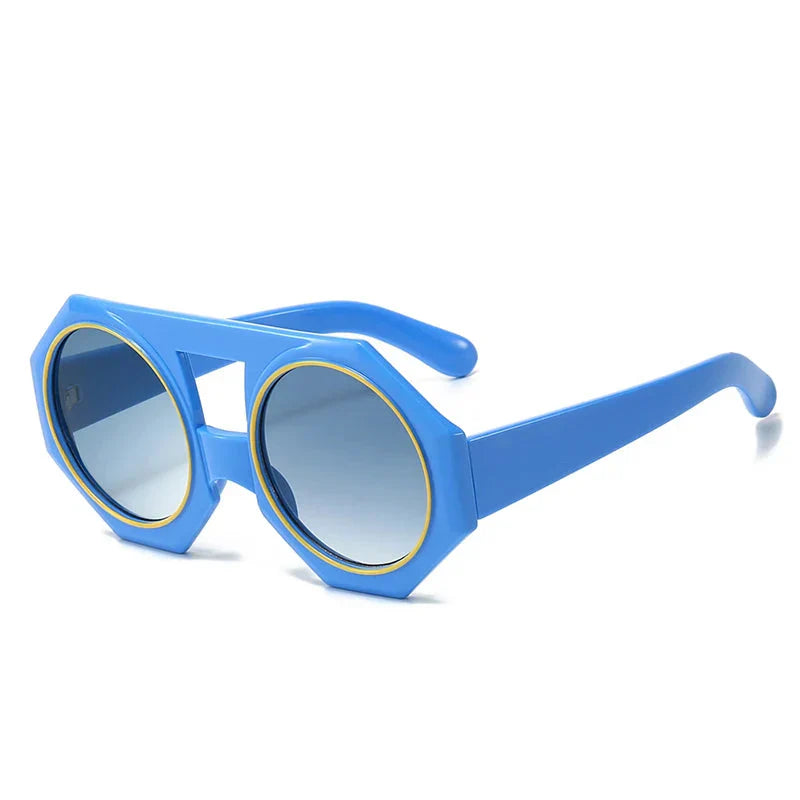 Variant image for Damen-Sonnenbrille, oversized, rundes Design, langlebiger Kunststoff-2
