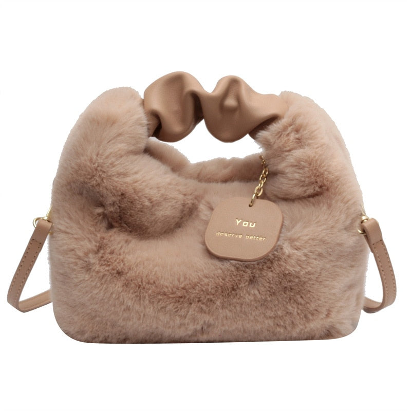 Damen-Handtasche, weich, geräumig, Kunstleder-5