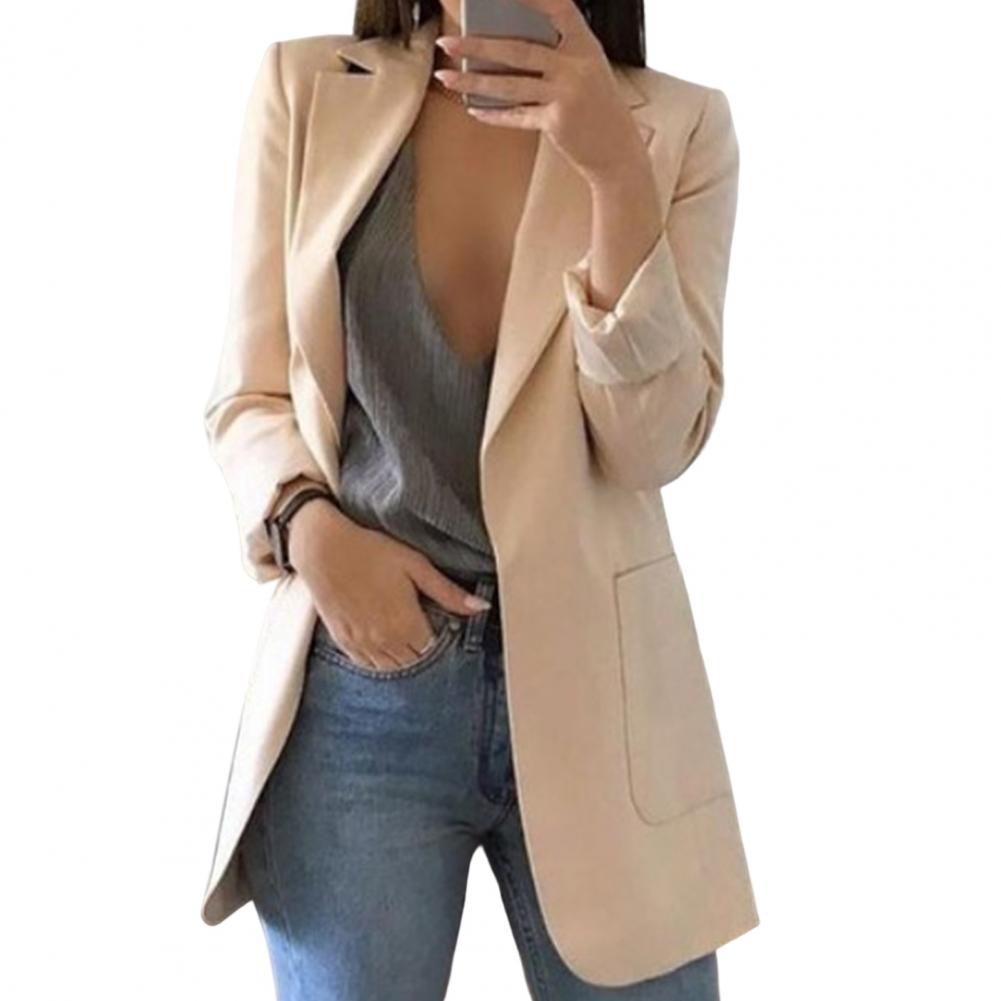 Damen Blazerjacke mit Große Taschen Polyester 14