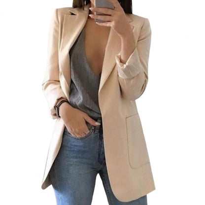 Damen Blazerjacke mit Große Taschen Polyester 14