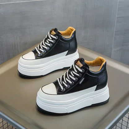 Variant image for Damen Sneakers Hoher Absatz Leder Gepolsterte Sohle-58