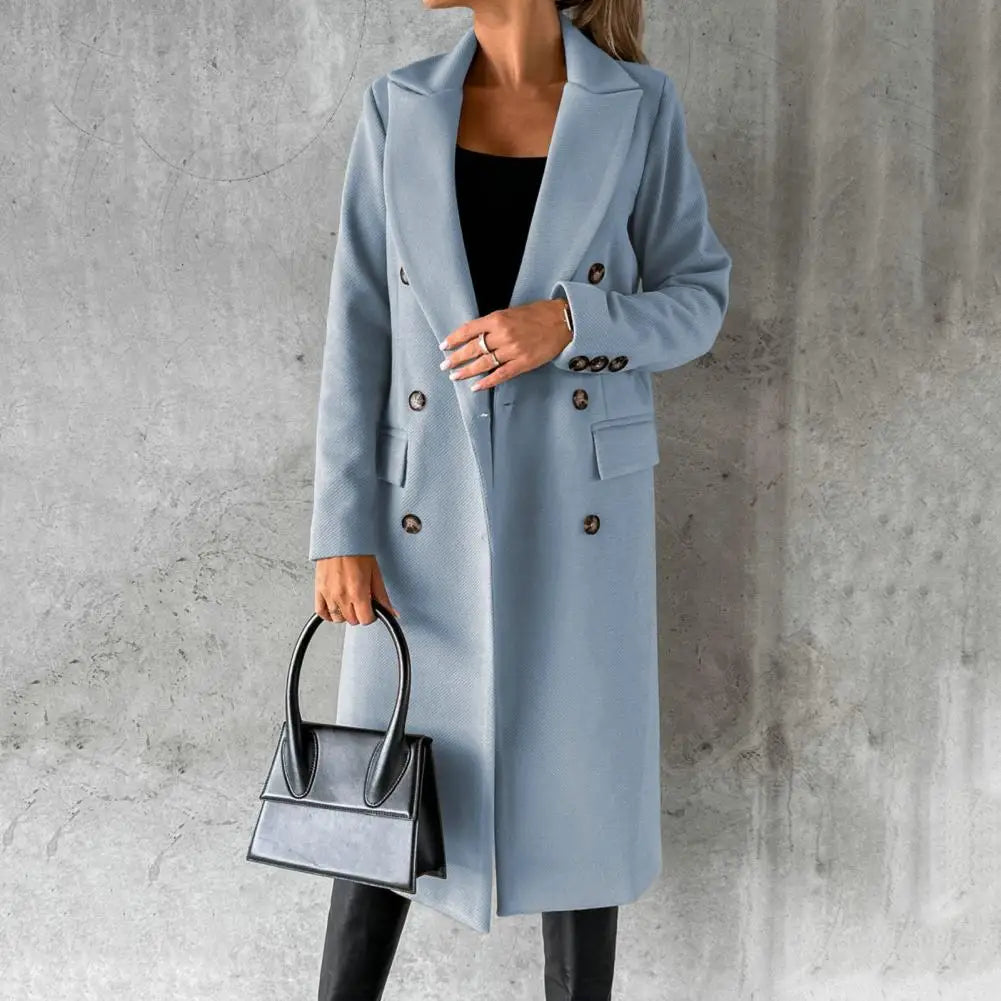 Damen-Trenchcoat, klassische Wolle-1