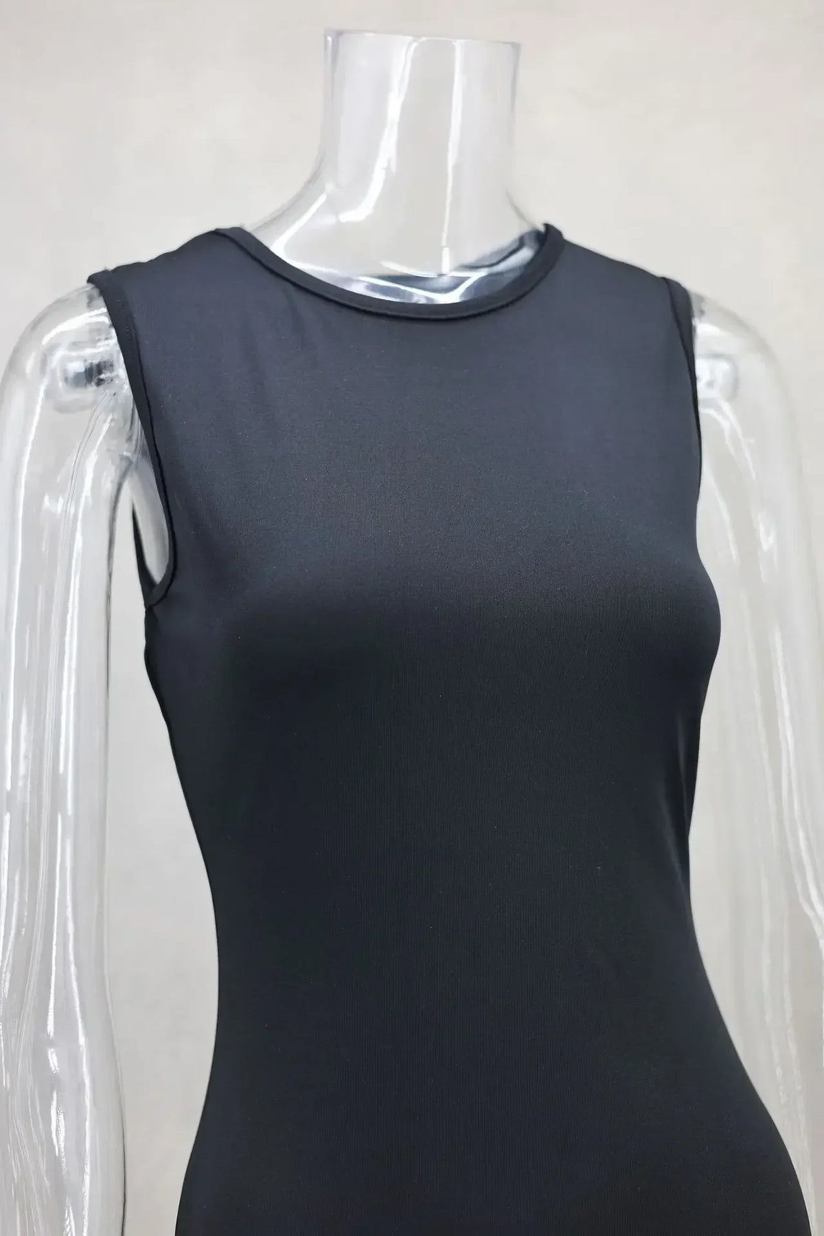 Damen-Maxikleid, schwingender Stil, Polyester, knöchellang-6