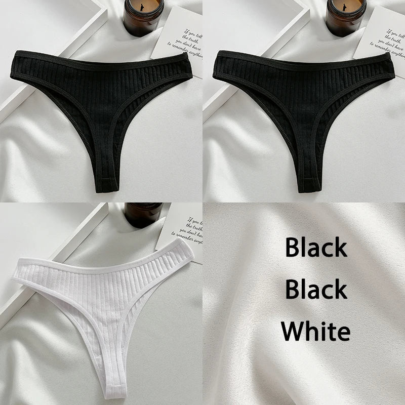Variant image for Damen-Tanga, Set, monochrome Baumwolle, Spandex-61