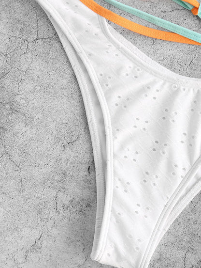 Damen-Partytops im Kontrastdesign, aus 100% Baumwolle-4