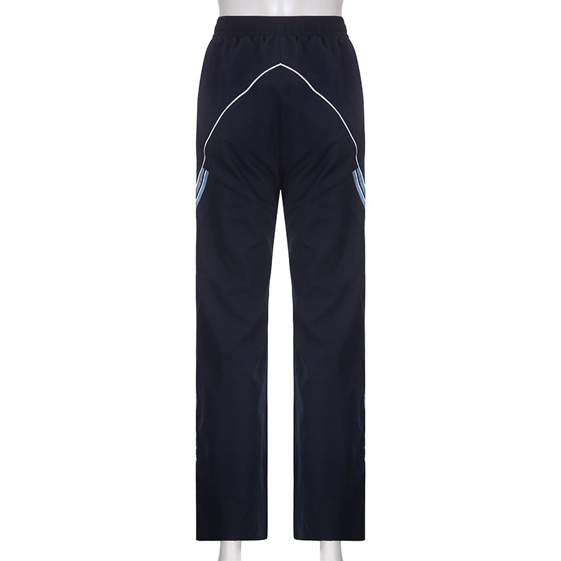 Damen-Trainingshose, sportliches atmungsaktives Material-6