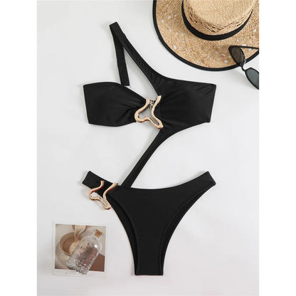 Damen-Monokini, chaotischer Stil, Polyamid 8