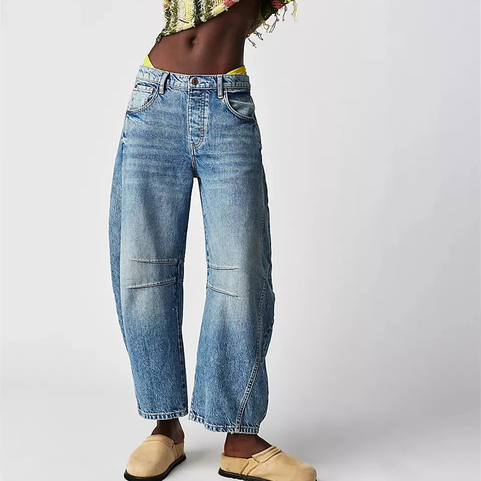 Variant image for Damen Vintage Jeans Hohe Taille 98% Baumwolle 2% Elasthan-17