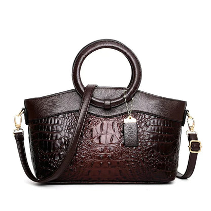 Variant image for Damen Handtasche Vintage Handgefertigt Krokodilleder Geräumig-4