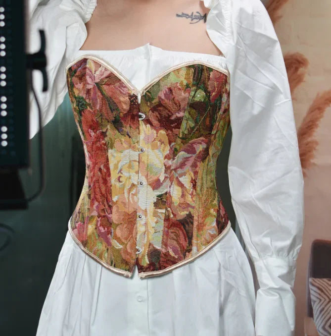 Variant image for Damen-Bustier, Blumenmuster, Polyester, Spandex, figurbetont-9