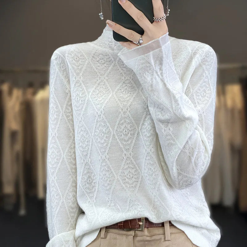 Herrenpullover im schlichten Design aus 100 % Kaschmir-2