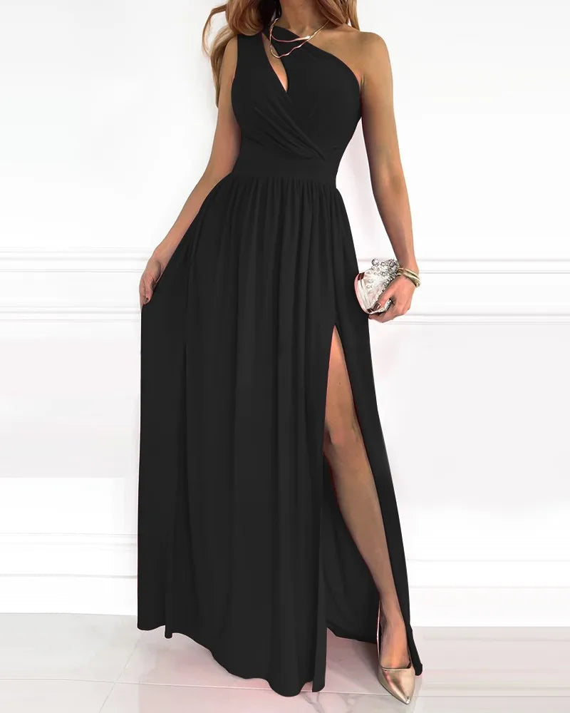 Variant image for Maxikleid Damen One Schulterriemen Luftig Polyester Sommer-1