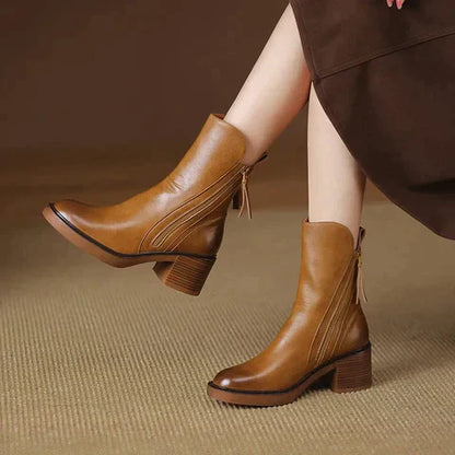 Variant image for Damen-Hohe Stiefel Wasserdicht Gummi Elegantes Design-8