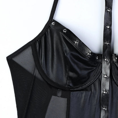 Damen-Unterwäsche-Set aus Kunstleder – sexy Unterwäsche für Selbstvertrauen-6