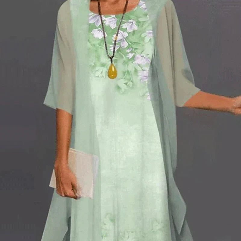 Damen-Kleid, lässiges Polyester, elegante Silhouette-4