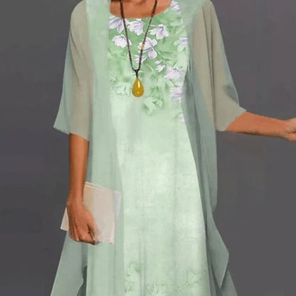Damen-Kleid, lässiges Polyester, elegante Silhouette-4