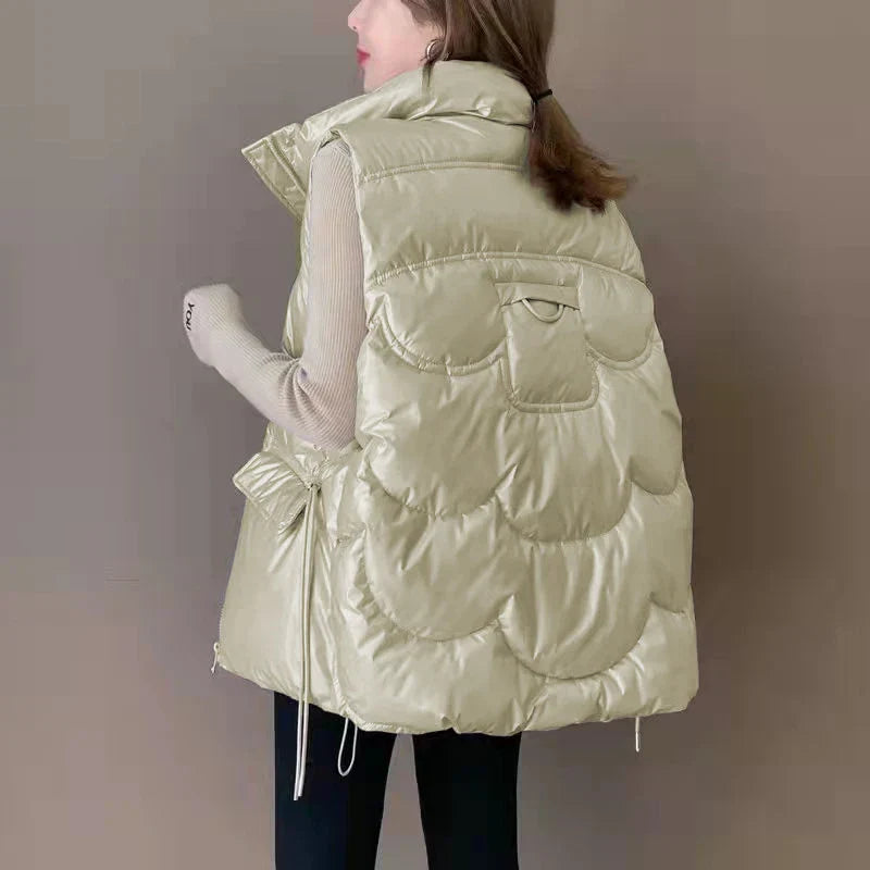 Langer Damen Wintermantel mit Kapuze in Windresistent Polyester 15