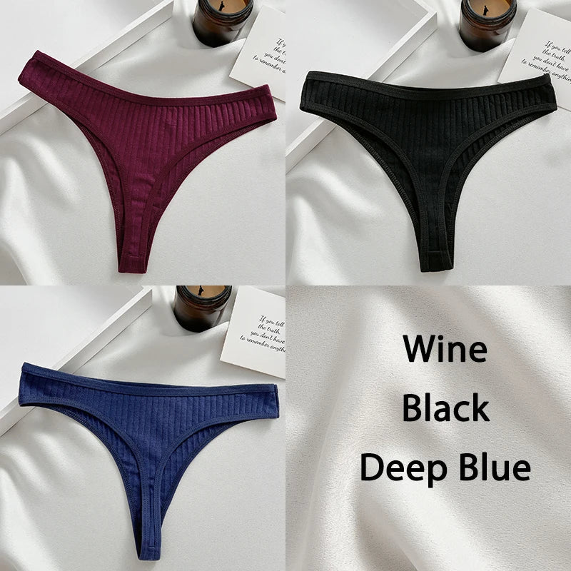 Variant image for Damen-Tanga, Set, monochrome Baumwolle, Spandex-45