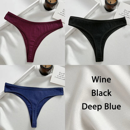 Variant image for Damen-Tanga, Set, monochrome Baumwolle, Spandex-45