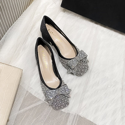 Damen-Pumps, eckige Zehenform, Mikrofaser, Slip-On-4