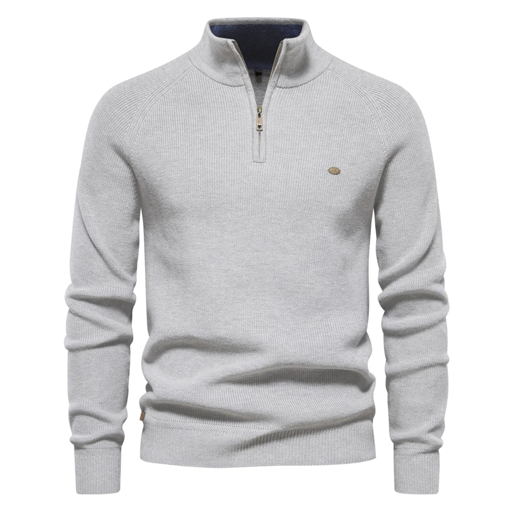 Damen-Pullover, aktiver halber Reißverschluss, Baumwoll-Lycra 9