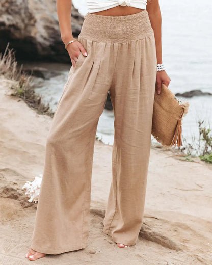 Variant image for Damen-Hose, Retro-Stil, hochwertiger Stoff, mit Taschen-7