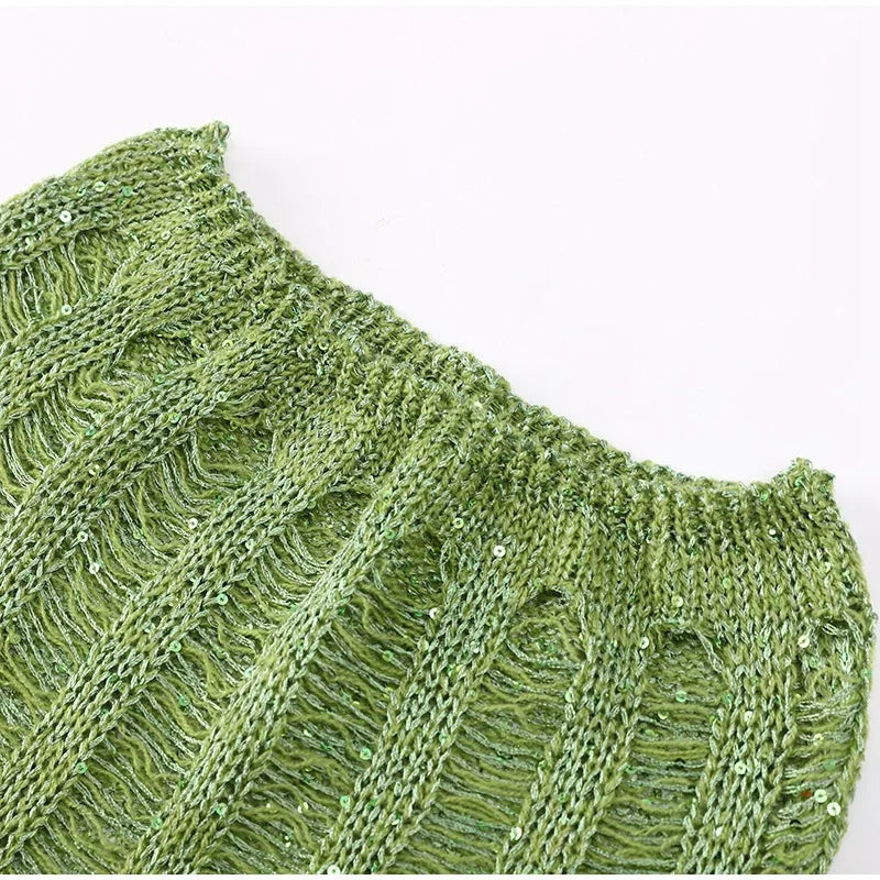 Damen-Rockset, Pailletten, mittlere Stretchqualität, Polyester, über dem Knie-5