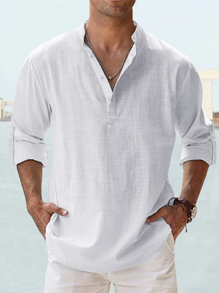 Herren-Leinenpullover, lässig, für den Sommer, 100 % Leinen 5