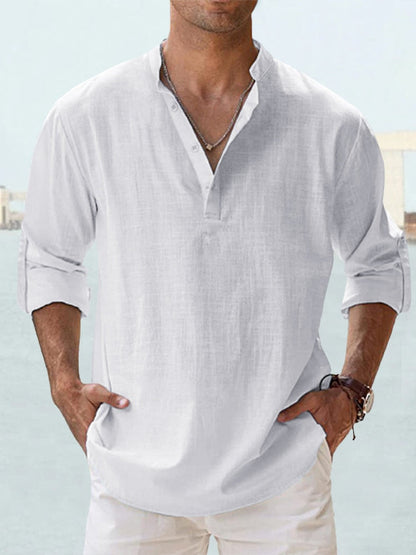 Herren-Leinenpullover, lässig, für den Sommer, 100 % Leinen 5