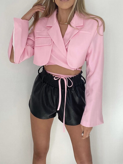 Kurze Blazer für Damen aus nachhaltigem Stoff mit moderner, maßgeschneiderter Passform – atmungsaktives und elegantes Design 3