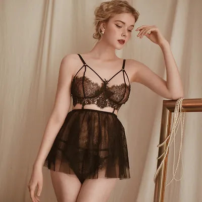 Variant image for Damen-Unterwäsche-Set, monochromes Elasthan, Polyester - sexy Unterwäsche, für Damen-4