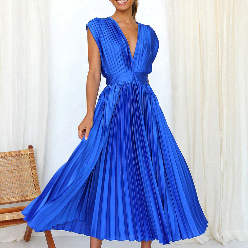 Variant image for Damen-Kleid, plissiertes Design, hochwertige Stoffe-33