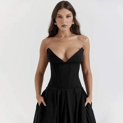 Damen-Midikleid, Empire-Schnitt, weich, Polyester-5