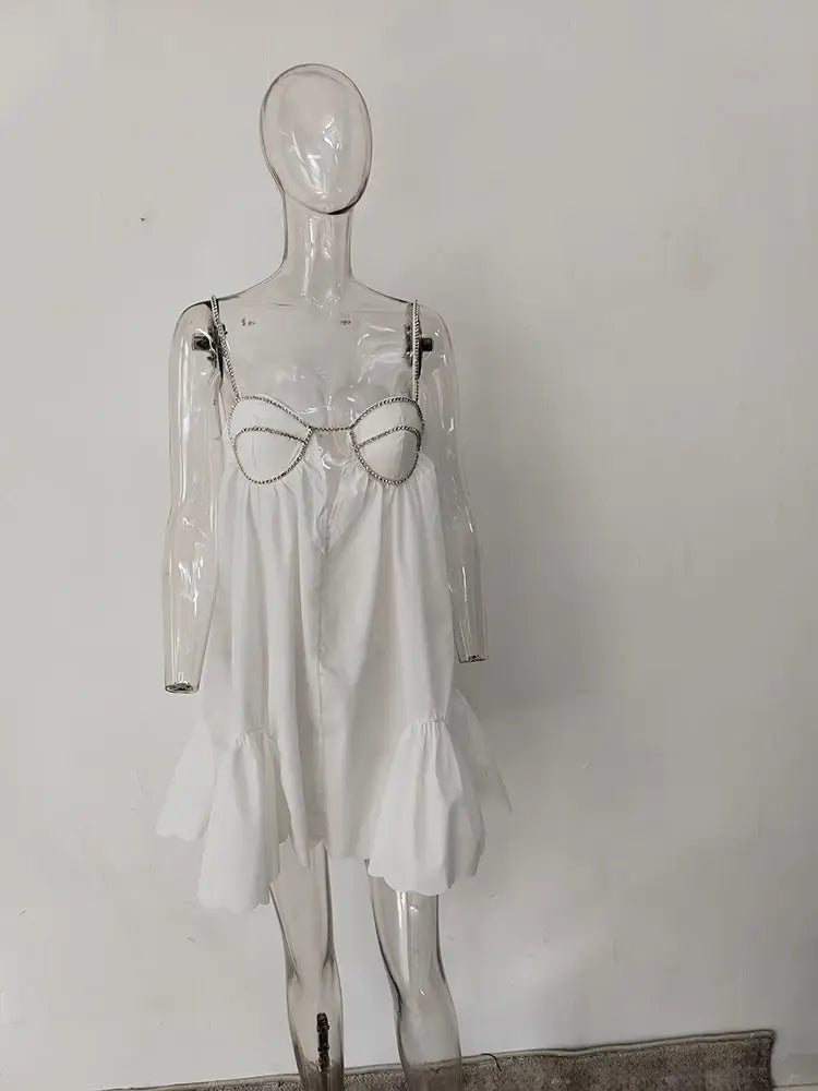 Damen-Minikleid, Blumenmuster, Baumwolle, und Polyester 5