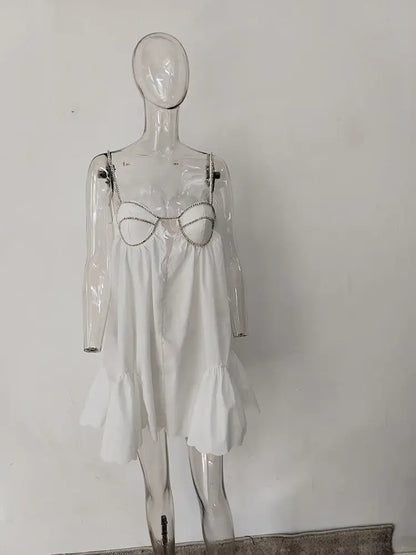 Damen-Minikleid, Blumenmuster, Baumwolle, und Polyester 5