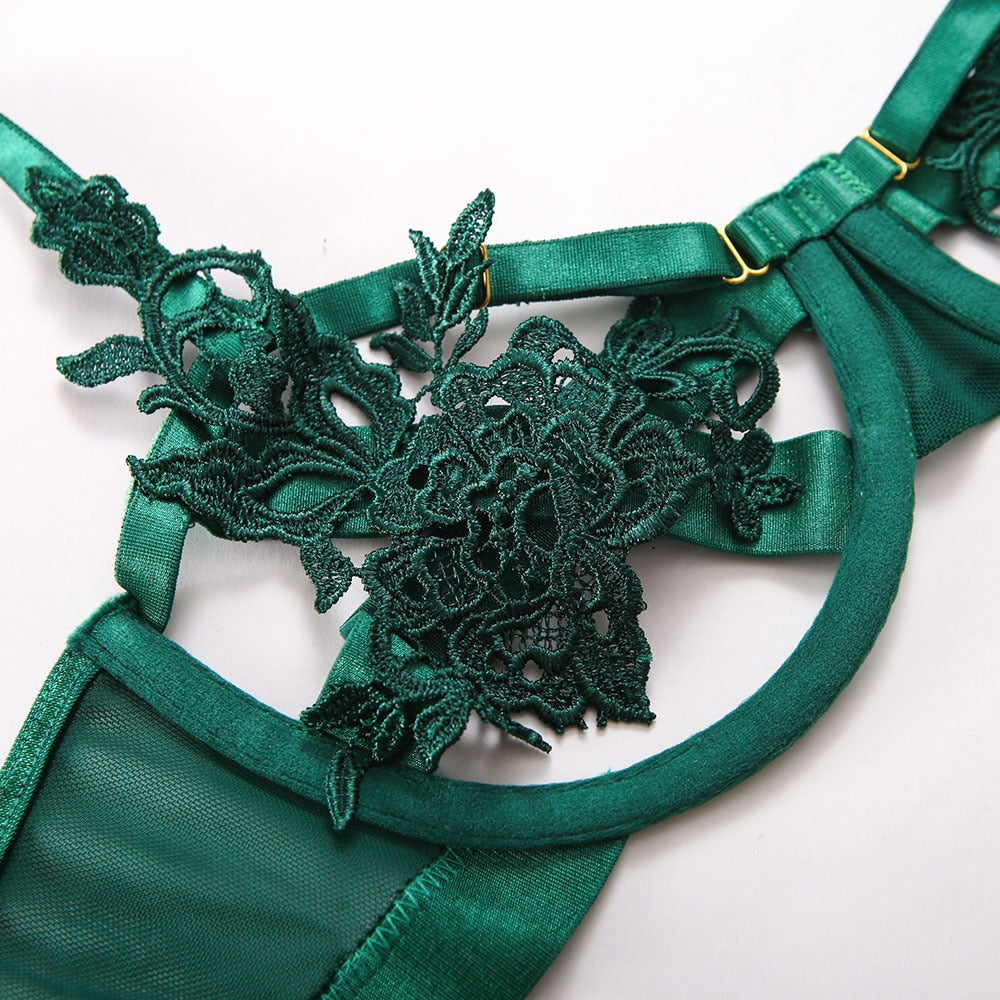 Damenunterwäsche-Set, transparentes Leinen, schick, sexy, Damenunterwäsche-5