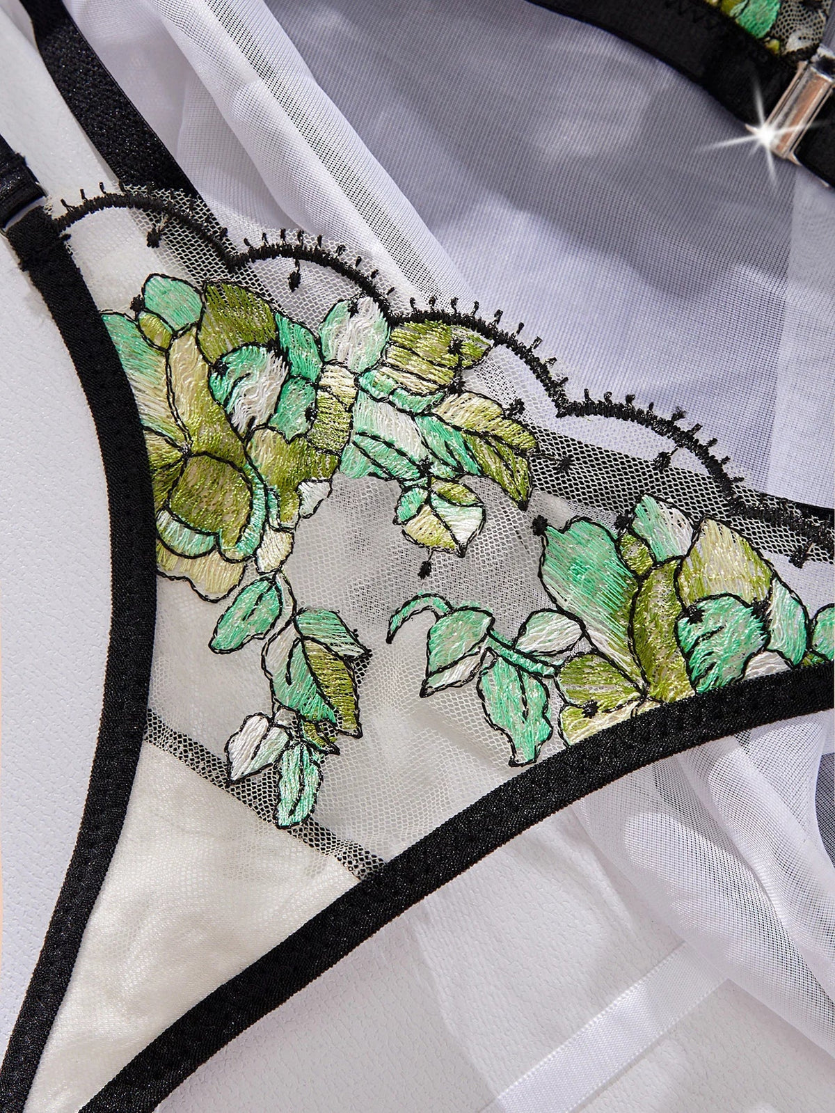 Damen-Unterwäsche-Set, mit verstellbaren Trägern aus Polyester - schicke Damen-Unterwäsche-4