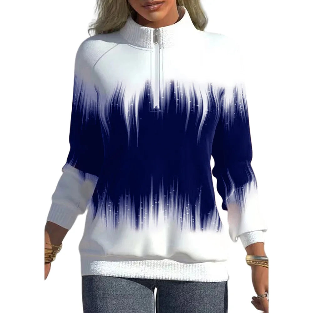 Langer Damen-Hoodie im lässigen Stil, 100% Baumwolle-5