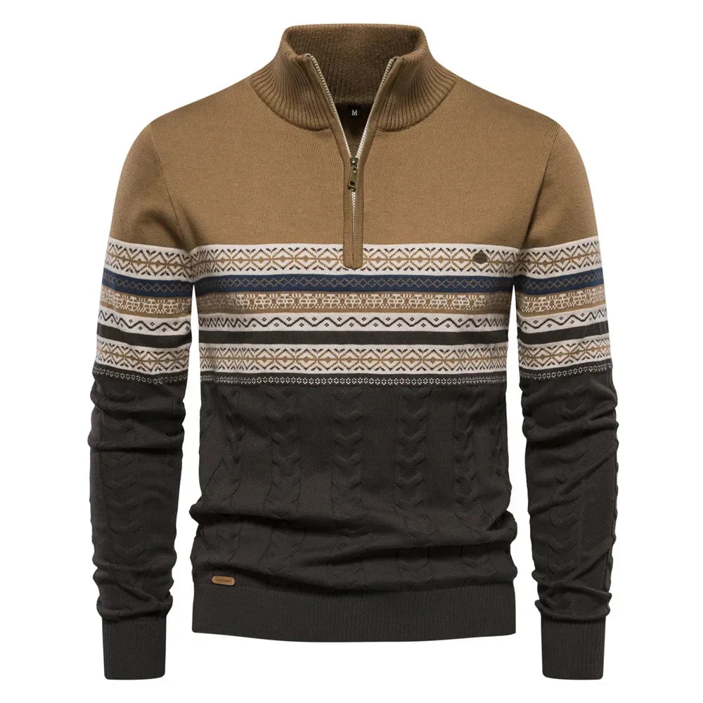 Herren-Pullover, Strick, Halbrollkragen, stretchiges Acryl 3