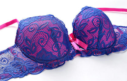 Damen-Push-up-BH-Set mit Knopfverschluss, Polyester, 3/4-Cup-4
